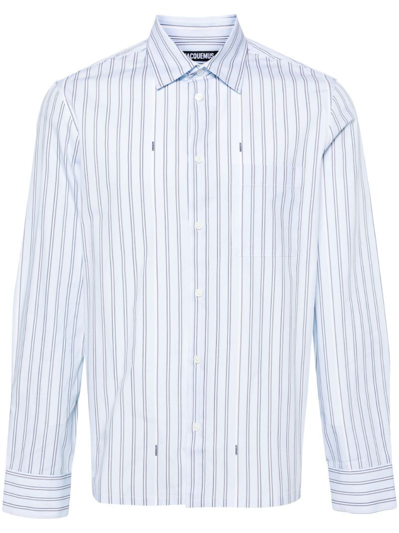 Blue La Chemise De Costume Striped Shirt