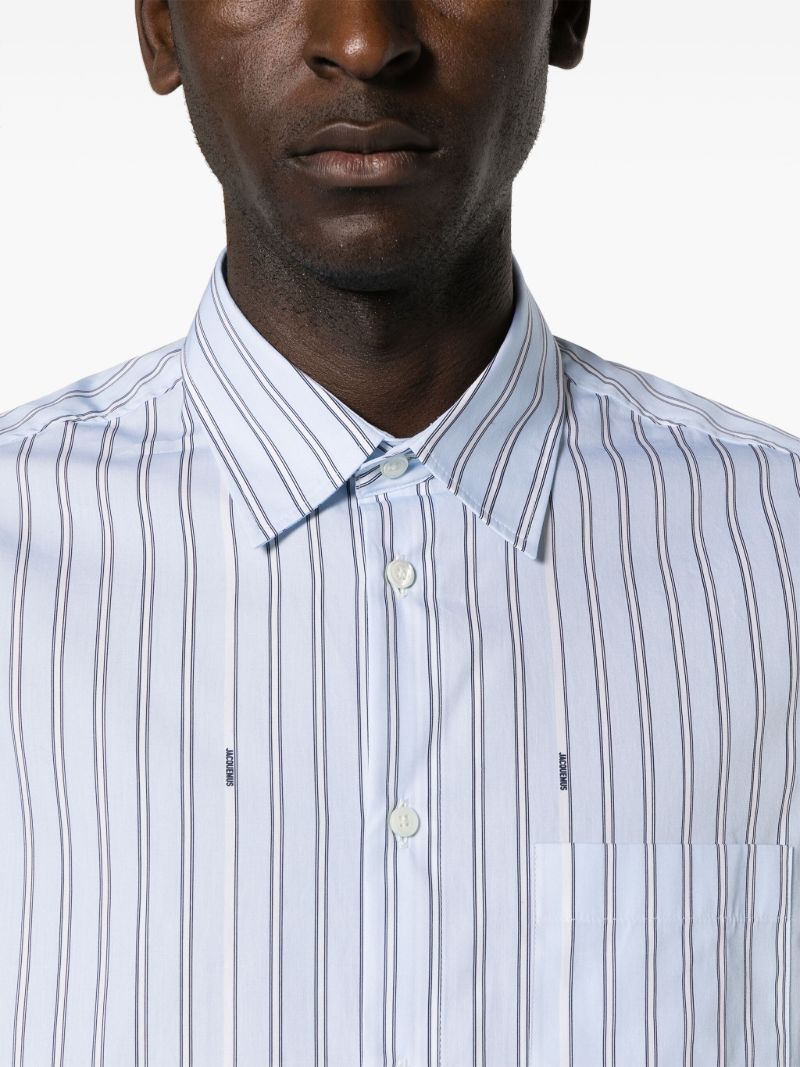 Blue La Chemise De Costume Striped Shirt