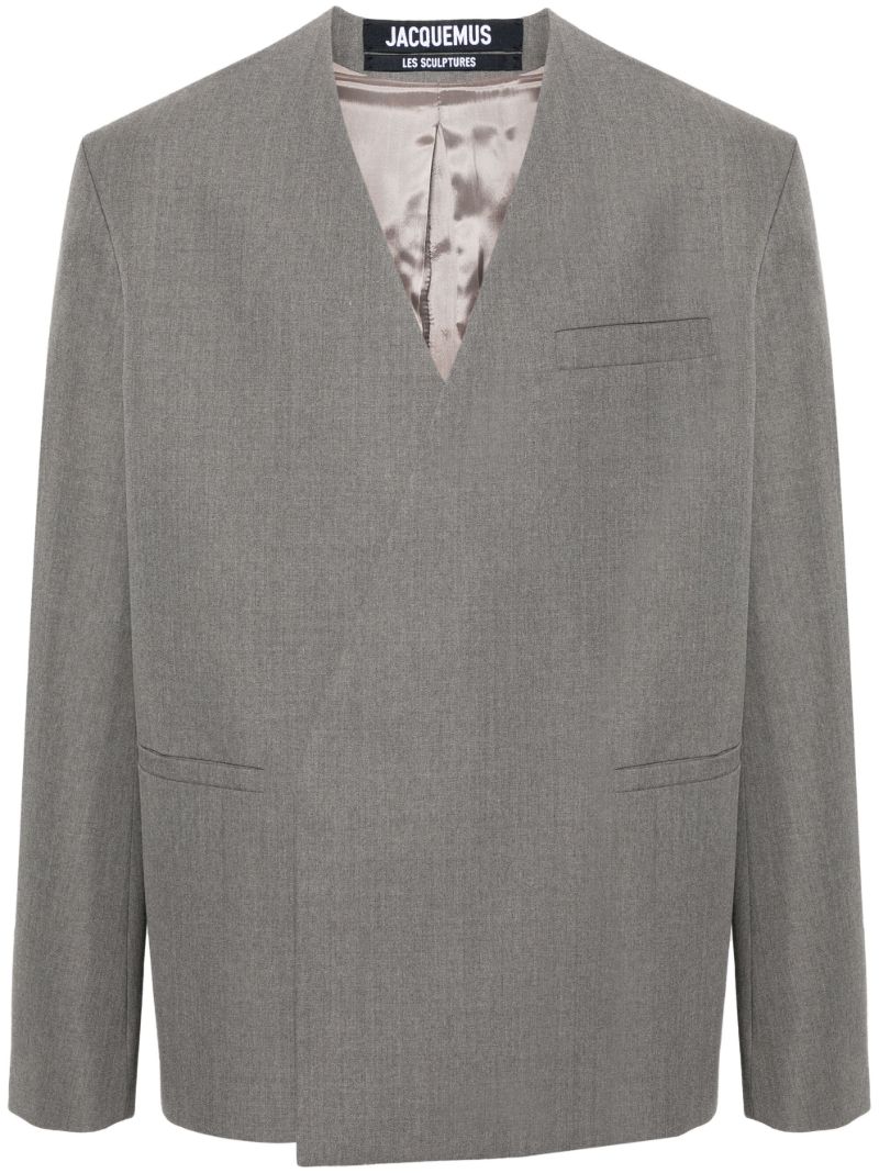 Grey La Veste Cuadrada Blazer