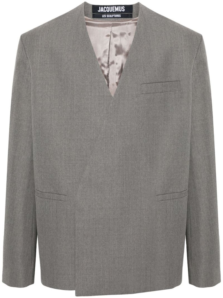 Grey La Veste Cuadrada Blazer