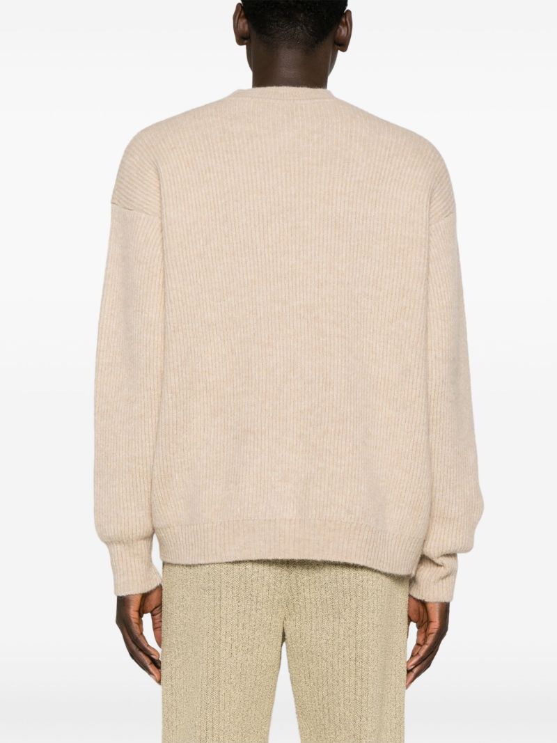 Neutral Le Cardigan Pau Asymmetric Cardigan