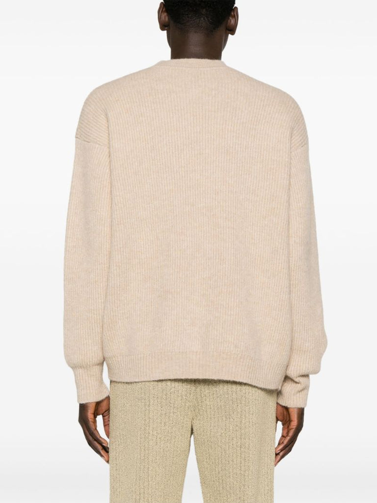 Neutral Le Cardigan Pau Asymmetric Cardigan