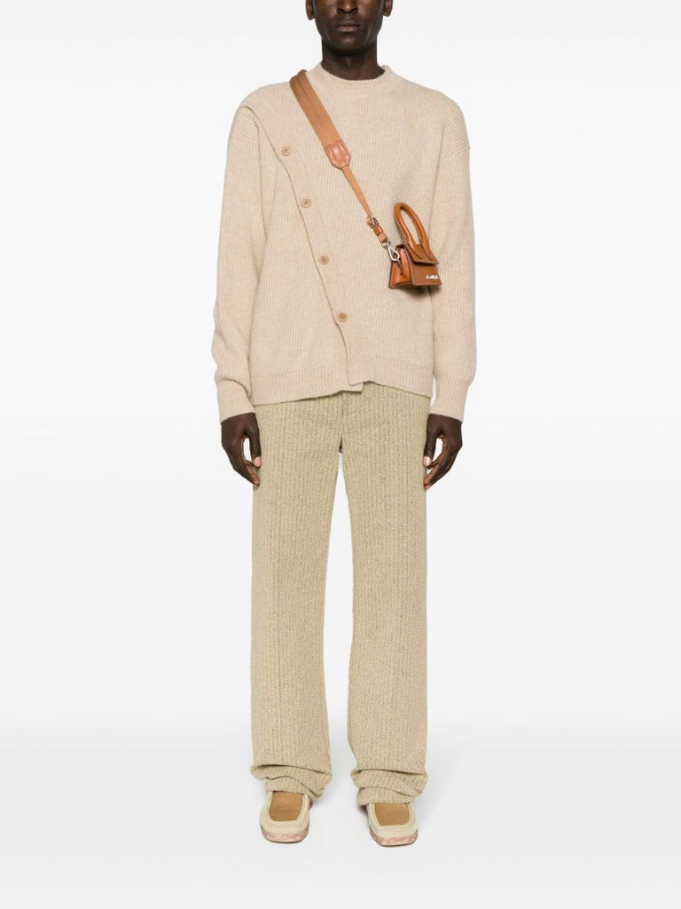 Neutral Le Cardigan Pau Asymmetric Cardigan