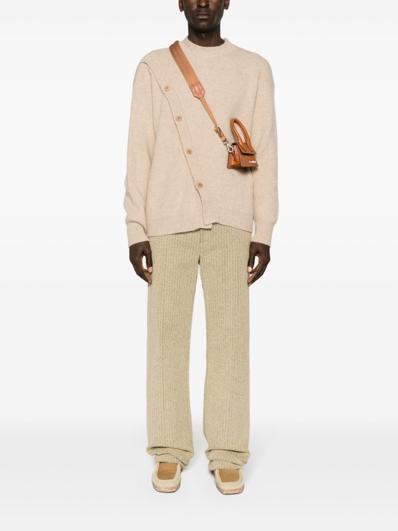 Neutral Le Cardigan Pau Asymmetric Cardigan