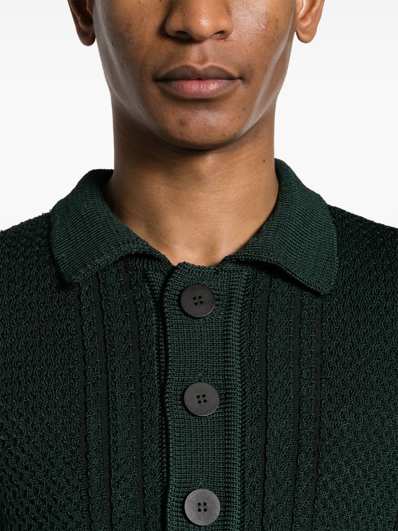 Cable-knit Polo Jumper