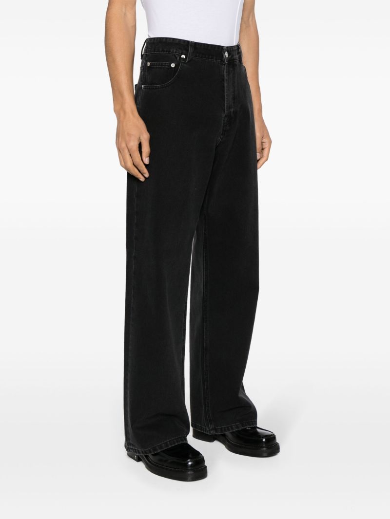 Black Le De NÃ_x0083_Â®mes Wide-leg Jeans