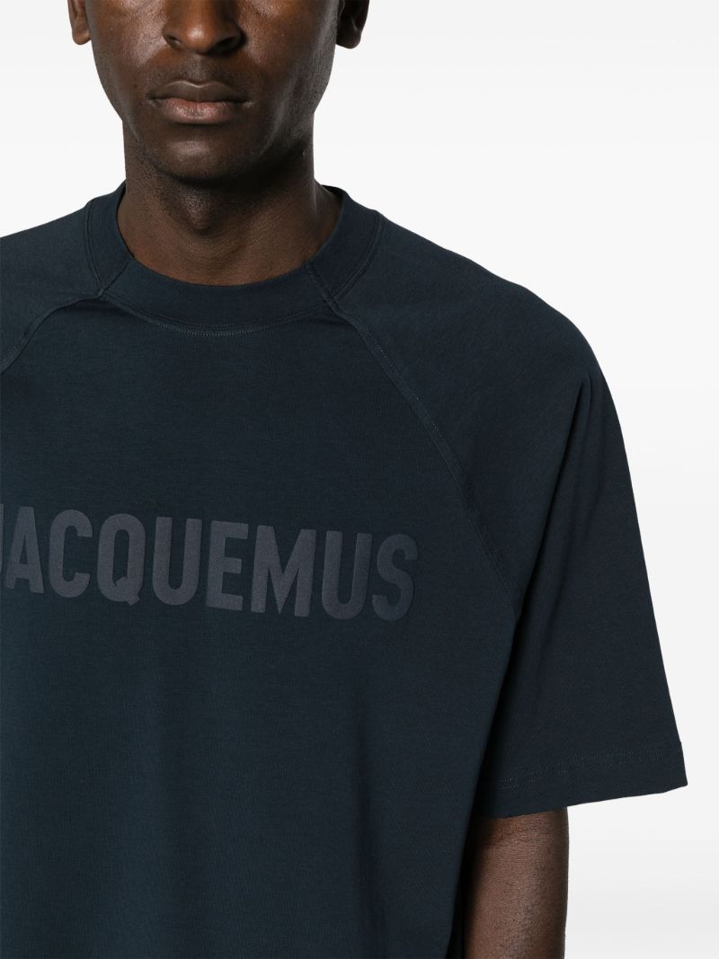 Blue Le T-shirt Typo Logo T-shirt