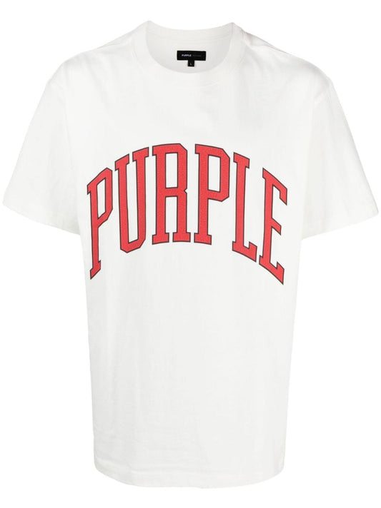 White Collegiate Logo-print Cotton T-shirt