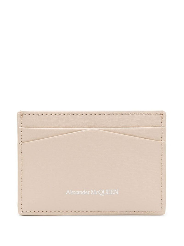 Neutral Skull Leather Card Holder