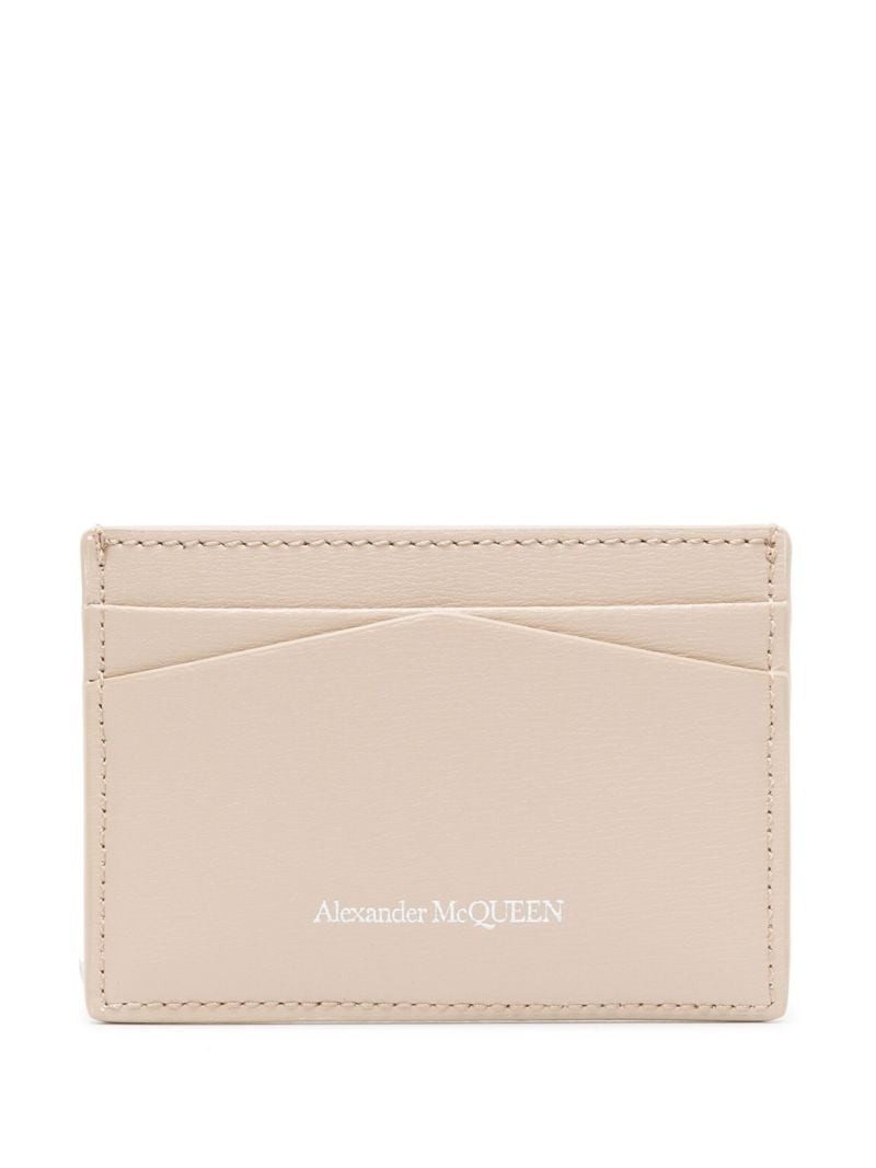 Neutral Skull Leather Card Holder