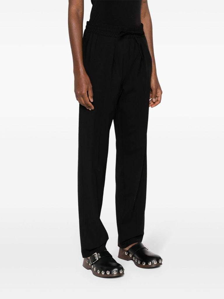 Black Liska Tapered Trousers