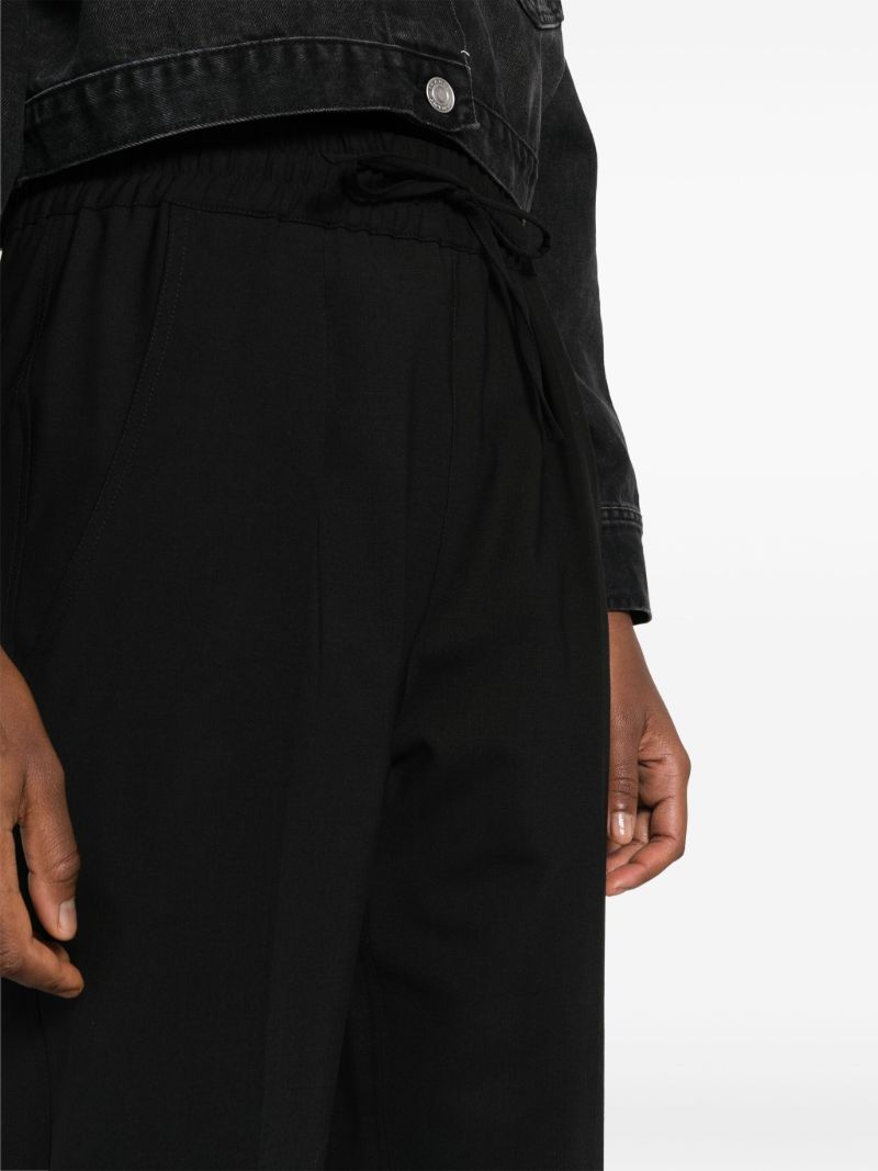 Black Liska Tapered Trousers