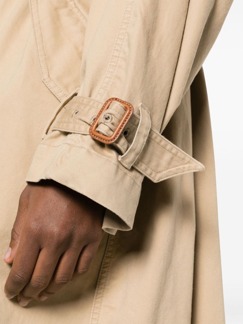 Neutral Double Breasted Trench Coat
