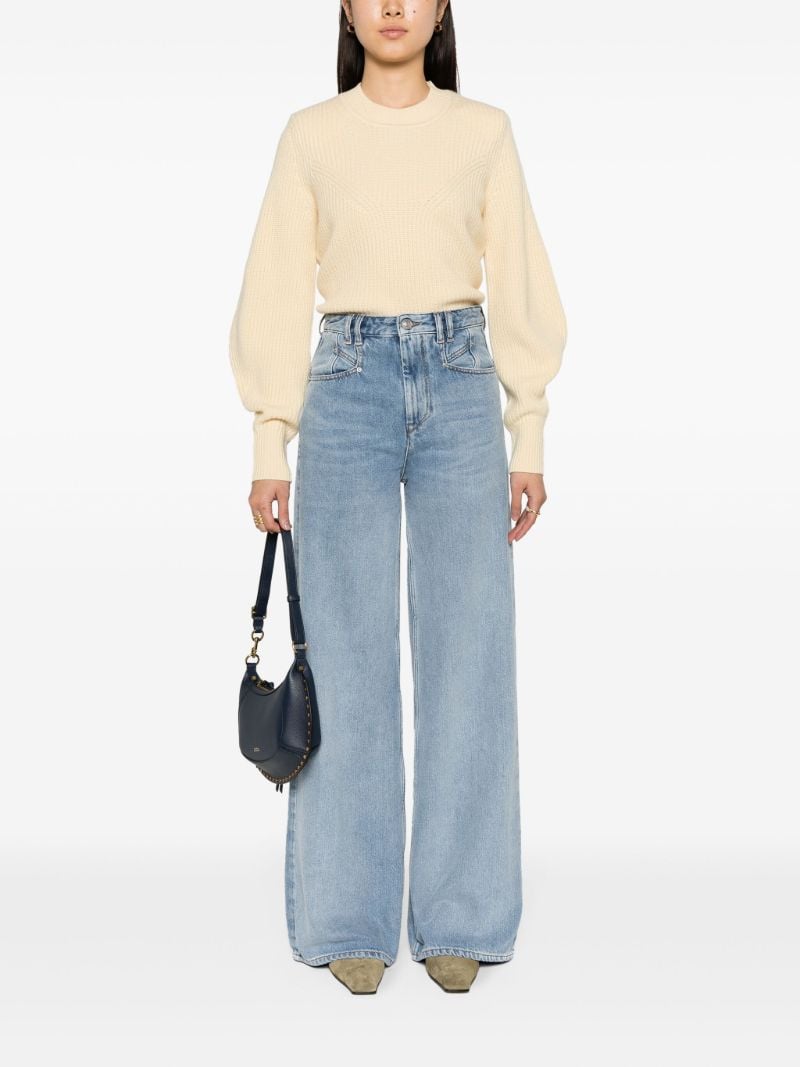 Blue Lemony Wide-leg Jeans
