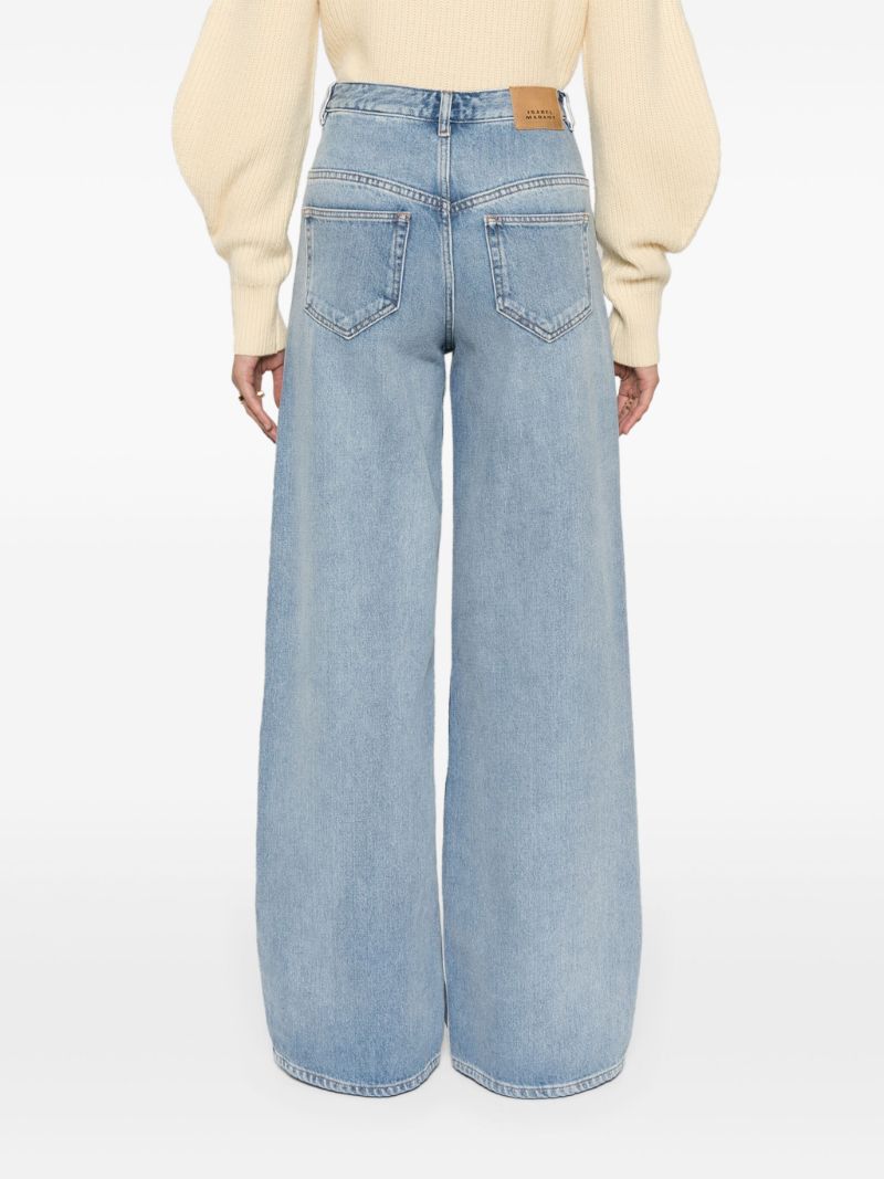 Blue Lemony Wide-leg Jeans