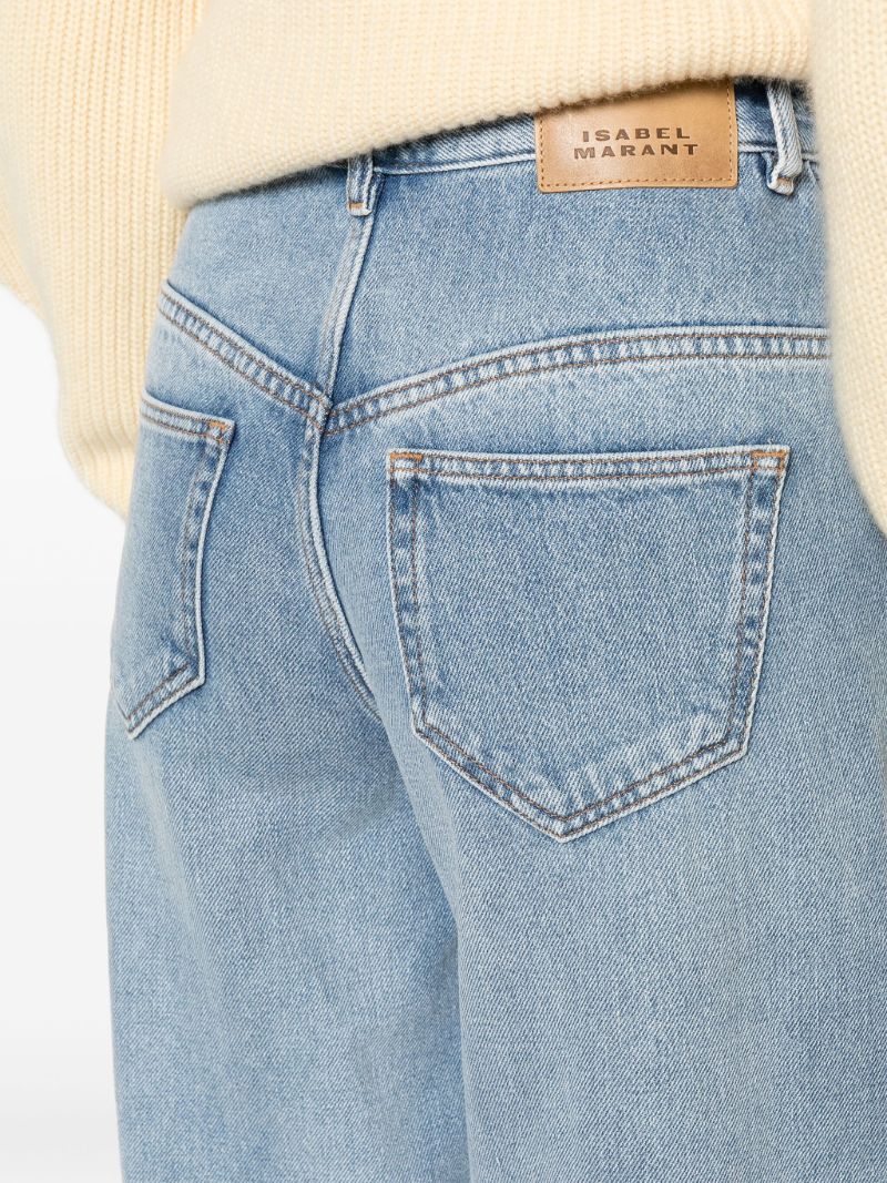 Blue Lemony Wide-leg Jeans