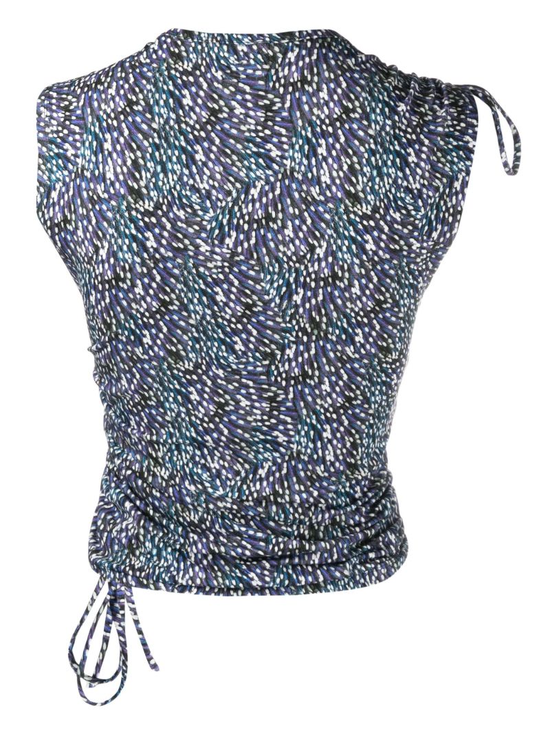 Blue Janis Spot-print Tank Top