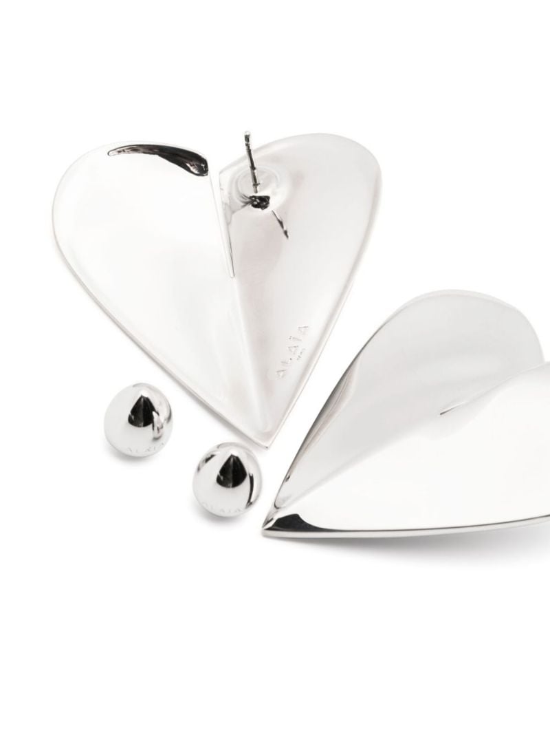 Silver-tone Le Coeur Earrings