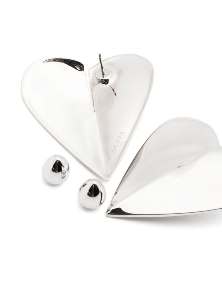 Silver-tone Le Coeur Earrings