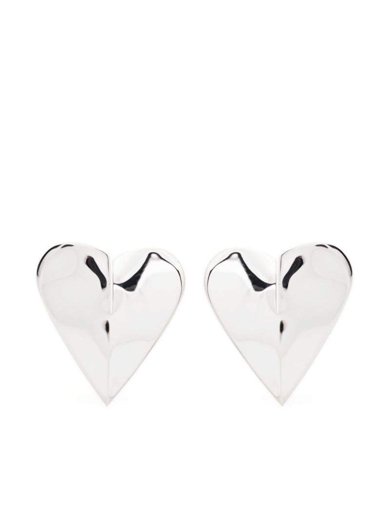 Silver-tone Le Coeur Earrings