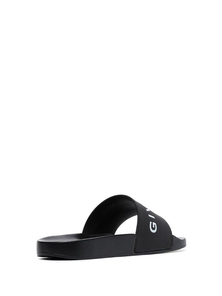 Black Logo-print Slides