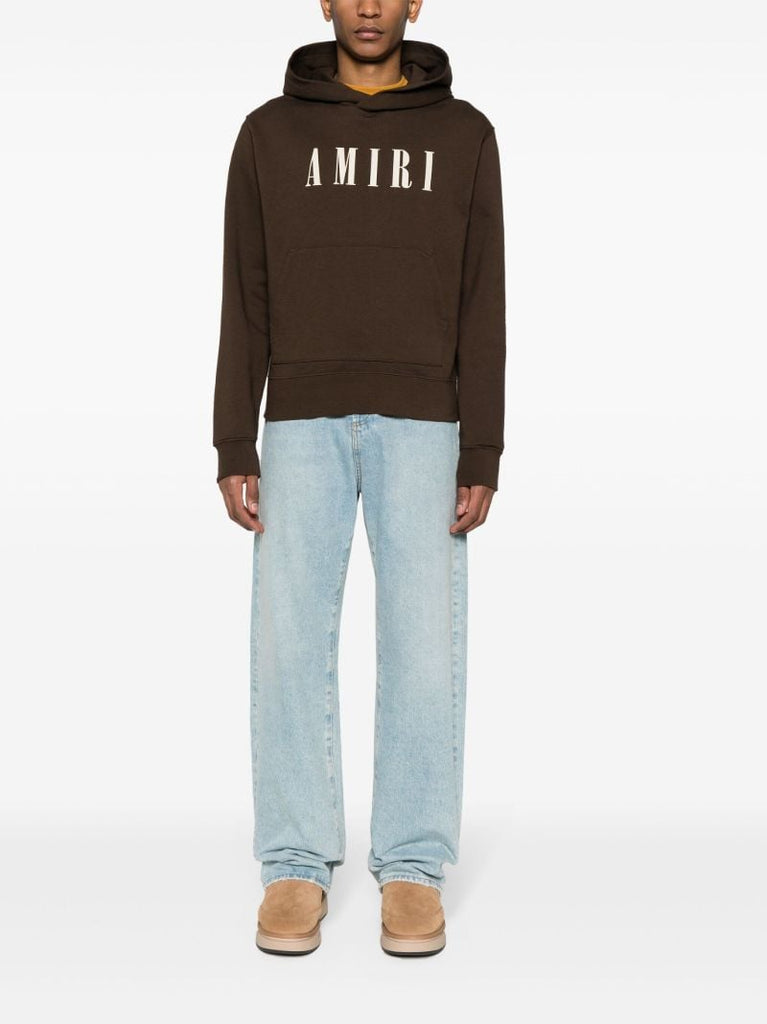 Brown Amiri Core Logo Hoodie