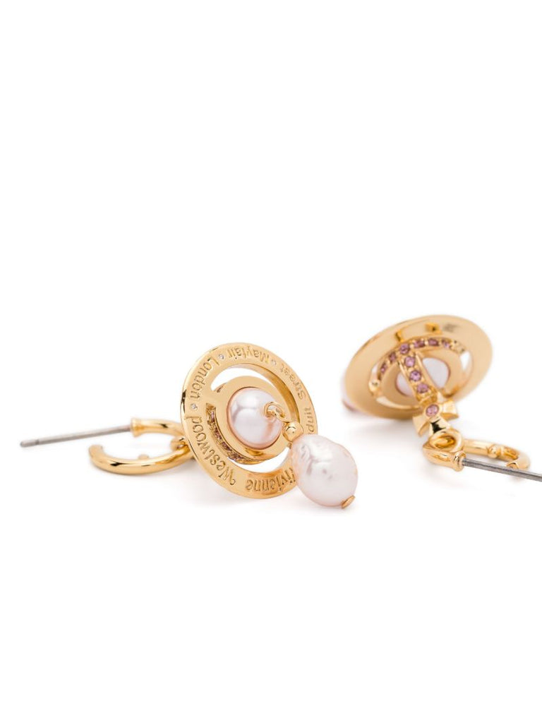 Gold-tone Aleksa Faux-pearl Drop Earrings