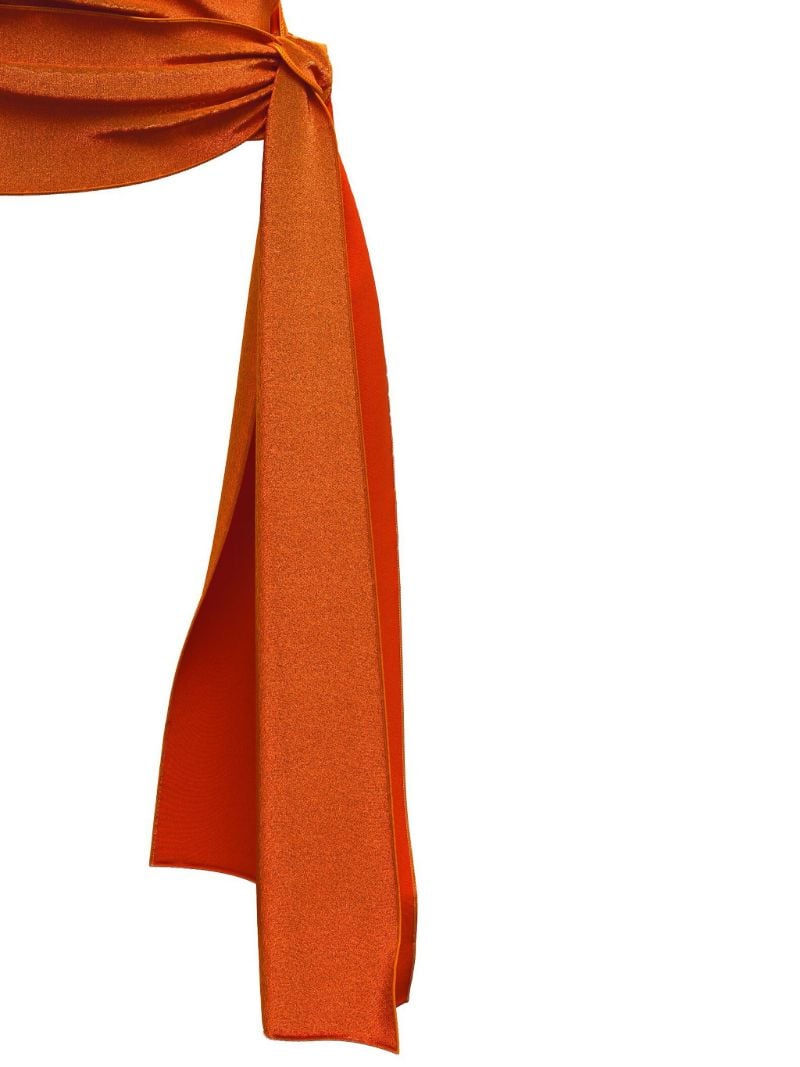 Orange the Wrap Draped Top