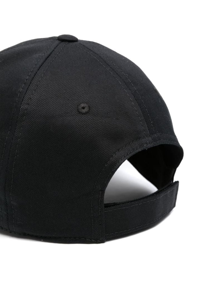 Black Logo-embroidered Organic Cotton Cap