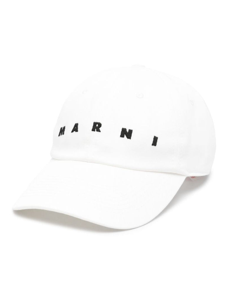 White Logo-embroidered Organic Cotton Cap