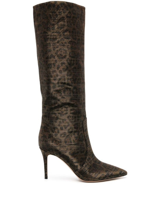 Brown 85mm Knee-high Boots