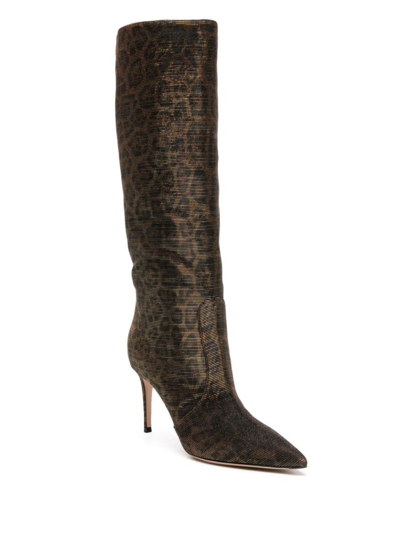 Brown 85mm Knee-high Boots