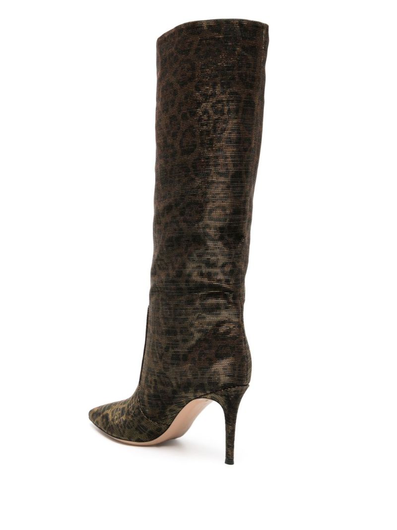 Brown 85mm Knee-high Boots