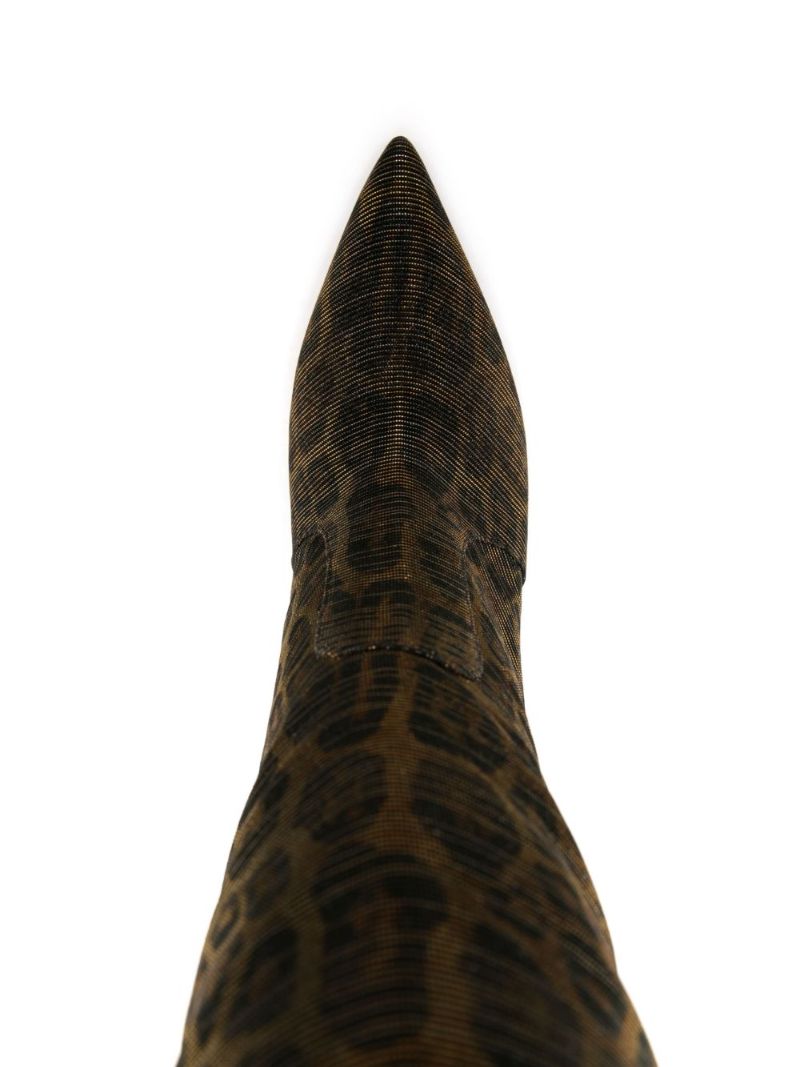 Brown 85mm Knee-high Boots