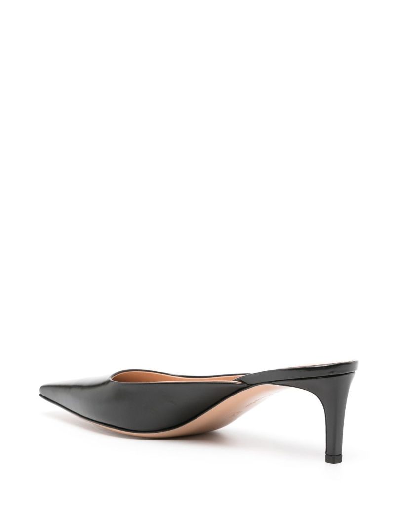 Black 55mm Leather Pumps