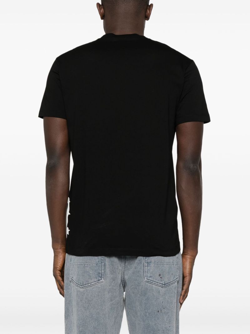 Black Logo-print Cotton T-shirt