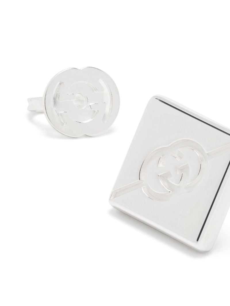 Sterling Silver Interlocking G Stud Earrings