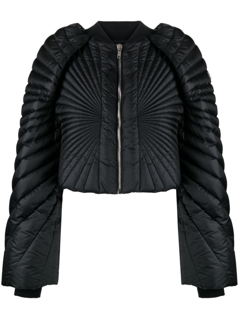Black Radiance Padded Cropped Jacket