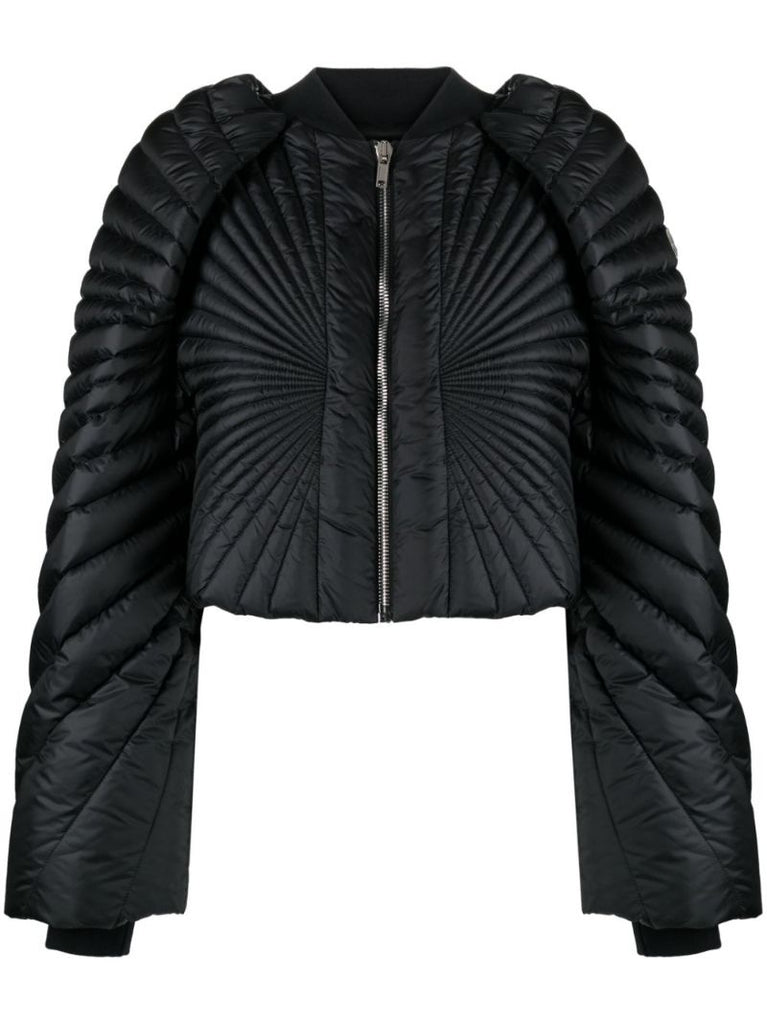 Black Radiance Padded Cropped Jacket