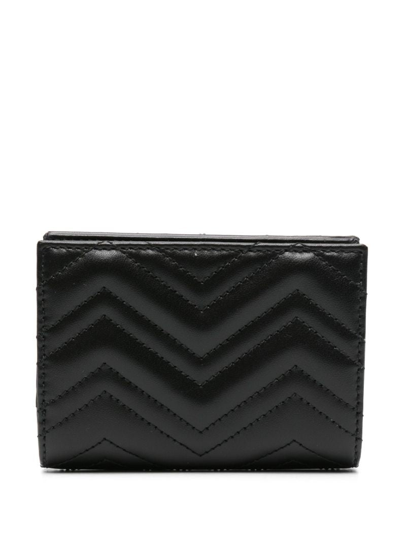 Black Gg Marmont Leather Bi-fold Wallet