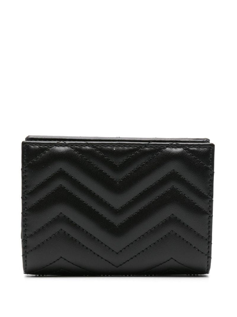 Black Gg Marmont Leather Bi-fold Wallet