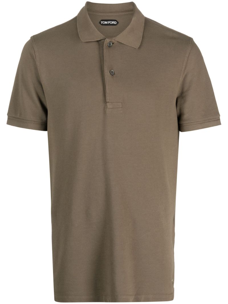 Green Cotton PiquÃ_x0083_Â© Polo Shirt