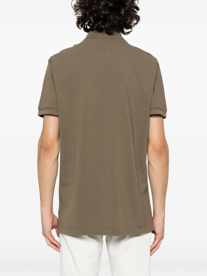 Green Cotton PiquÃ_x0083_Â© Polo Shirt