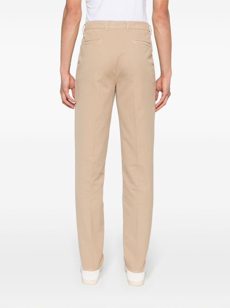 Neutral Straight-leg Chino Trousers