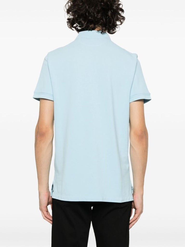 Blue Cotton PiquÃ_x0083_Â© Polo Shirt