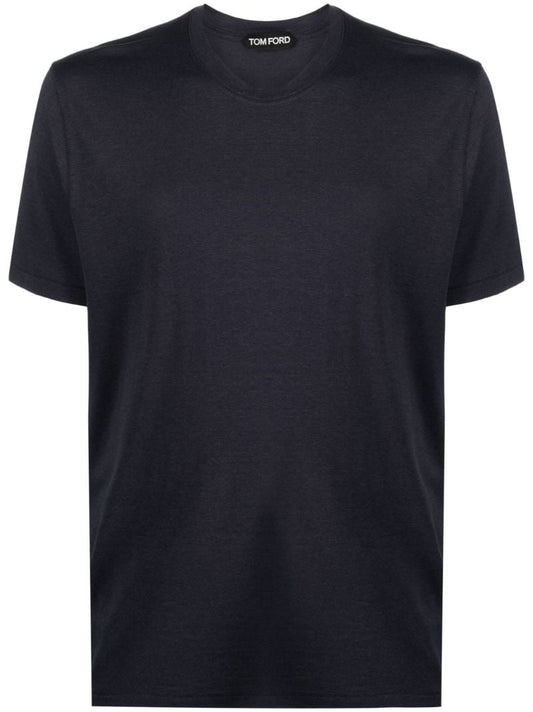 Blue Crew-neck T-shirt