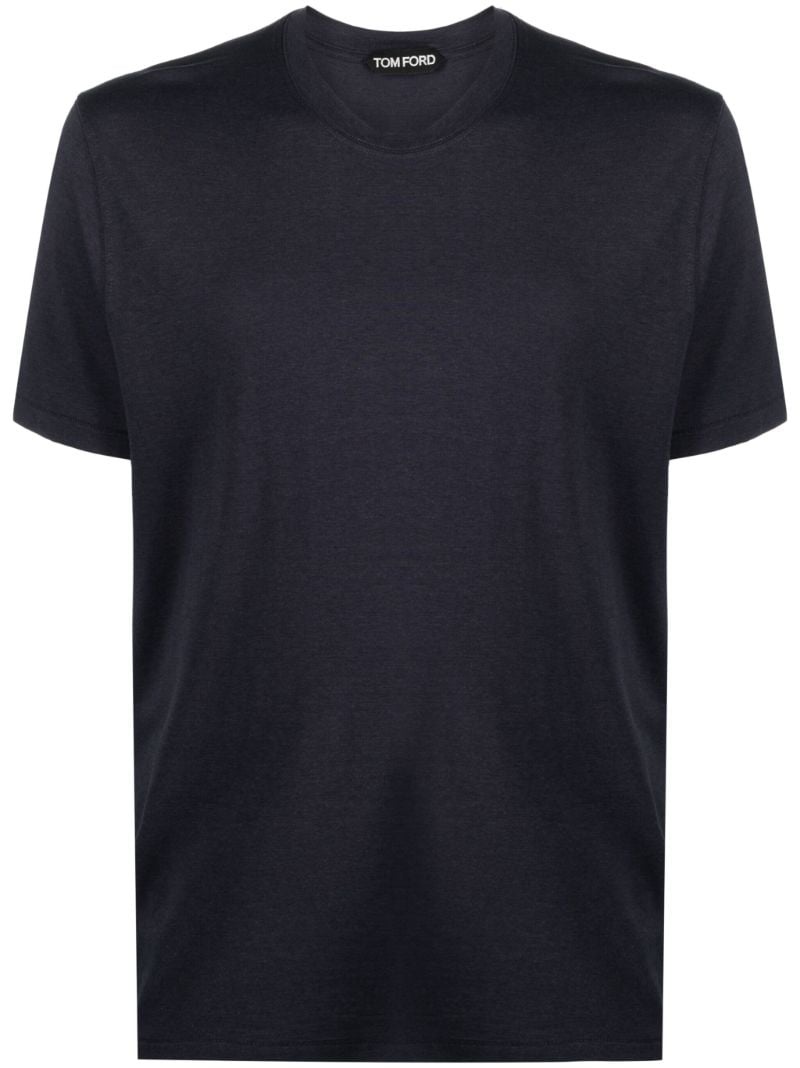 Blue Crew-neck T-shirt