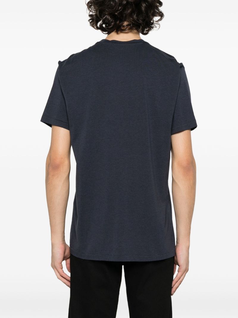 Blue Crew-neck T-shirt