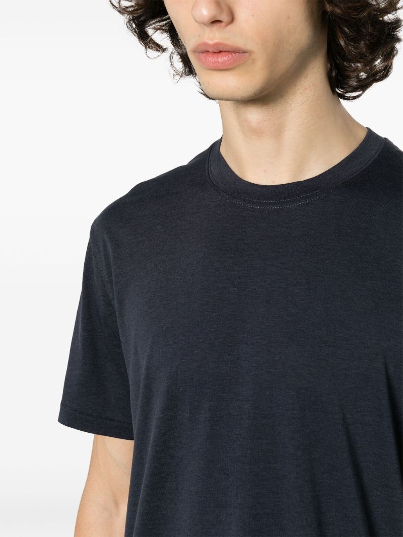 Blue Crew-neck T-shirt