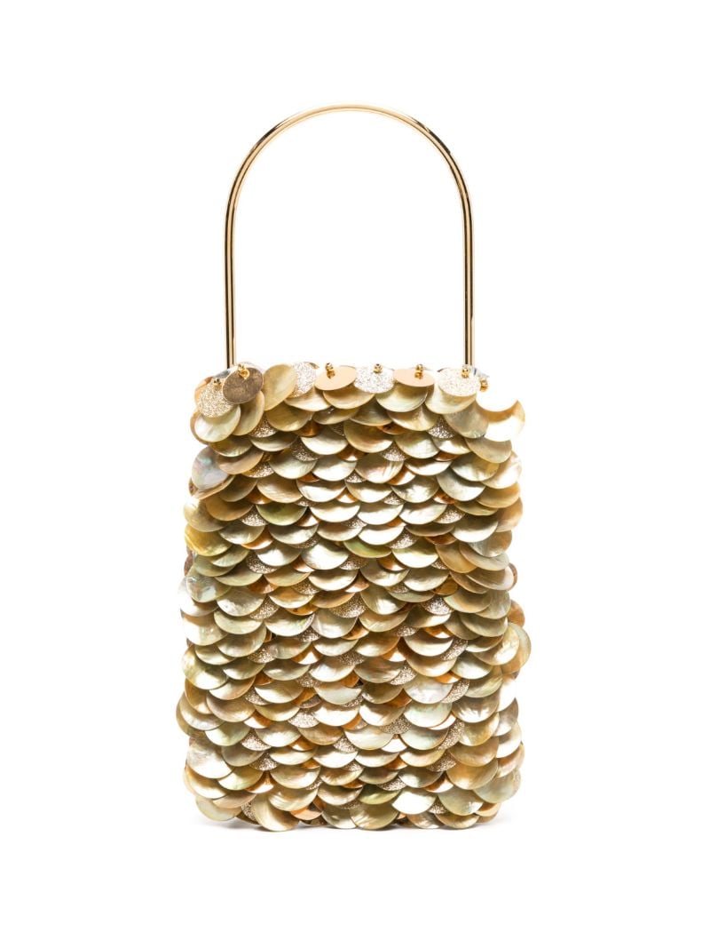 Gold-tone Les Gouttelettes Sequin-embellished Tote Bag